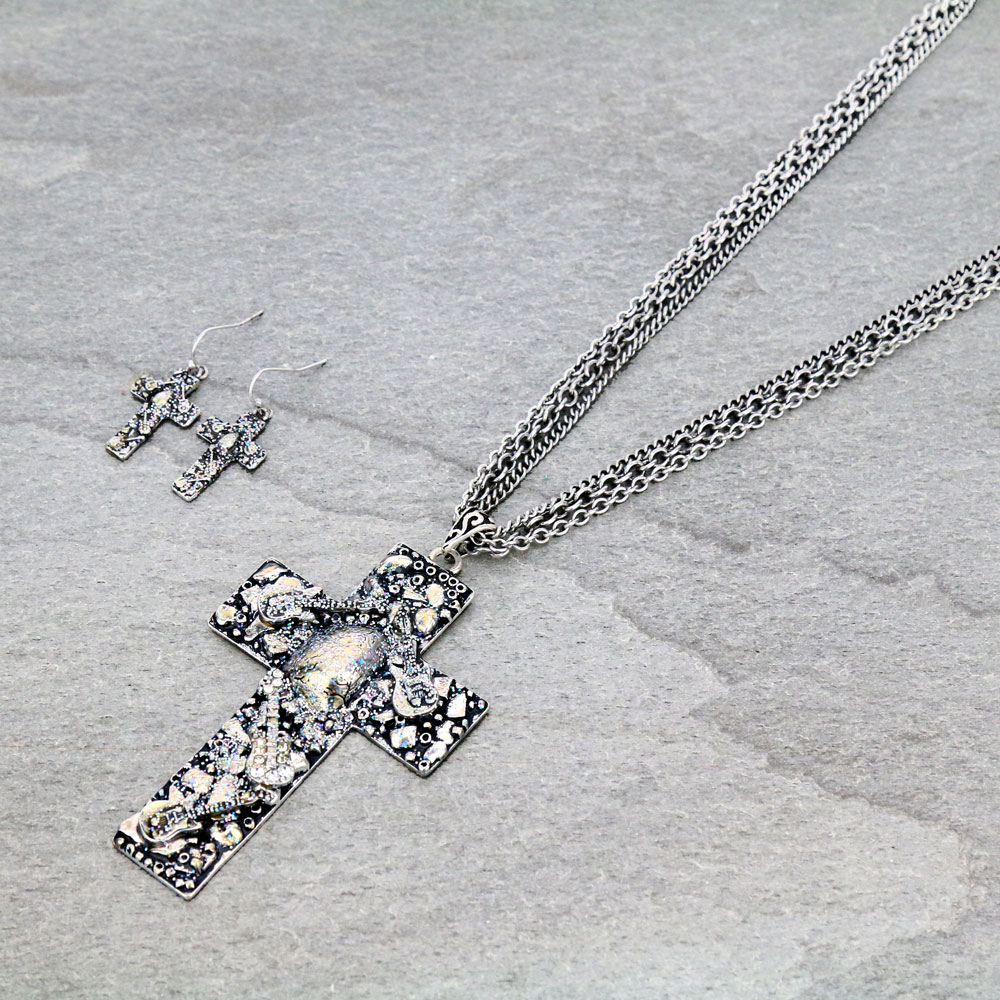 Cross Necklace Set