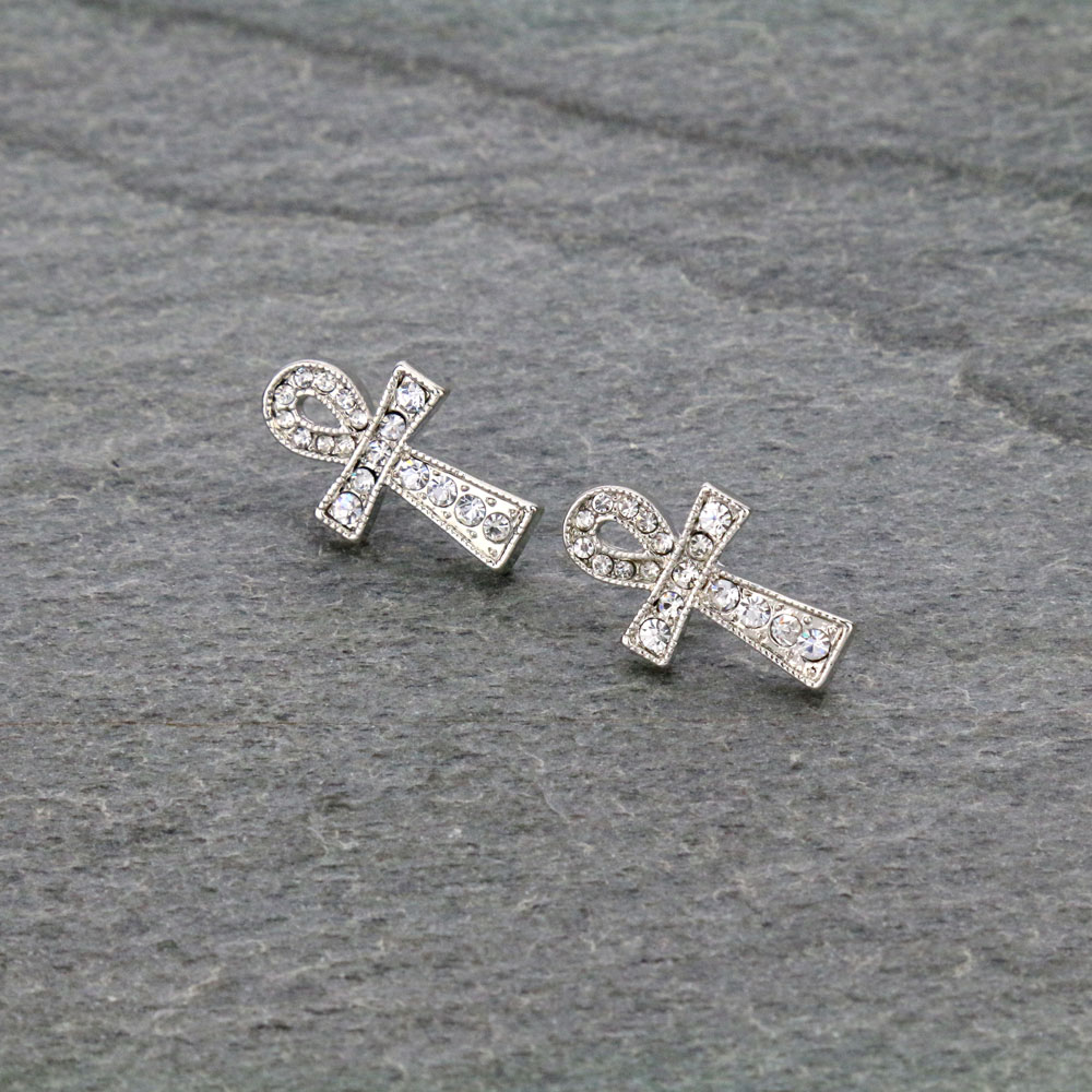 Cross Post Earrings