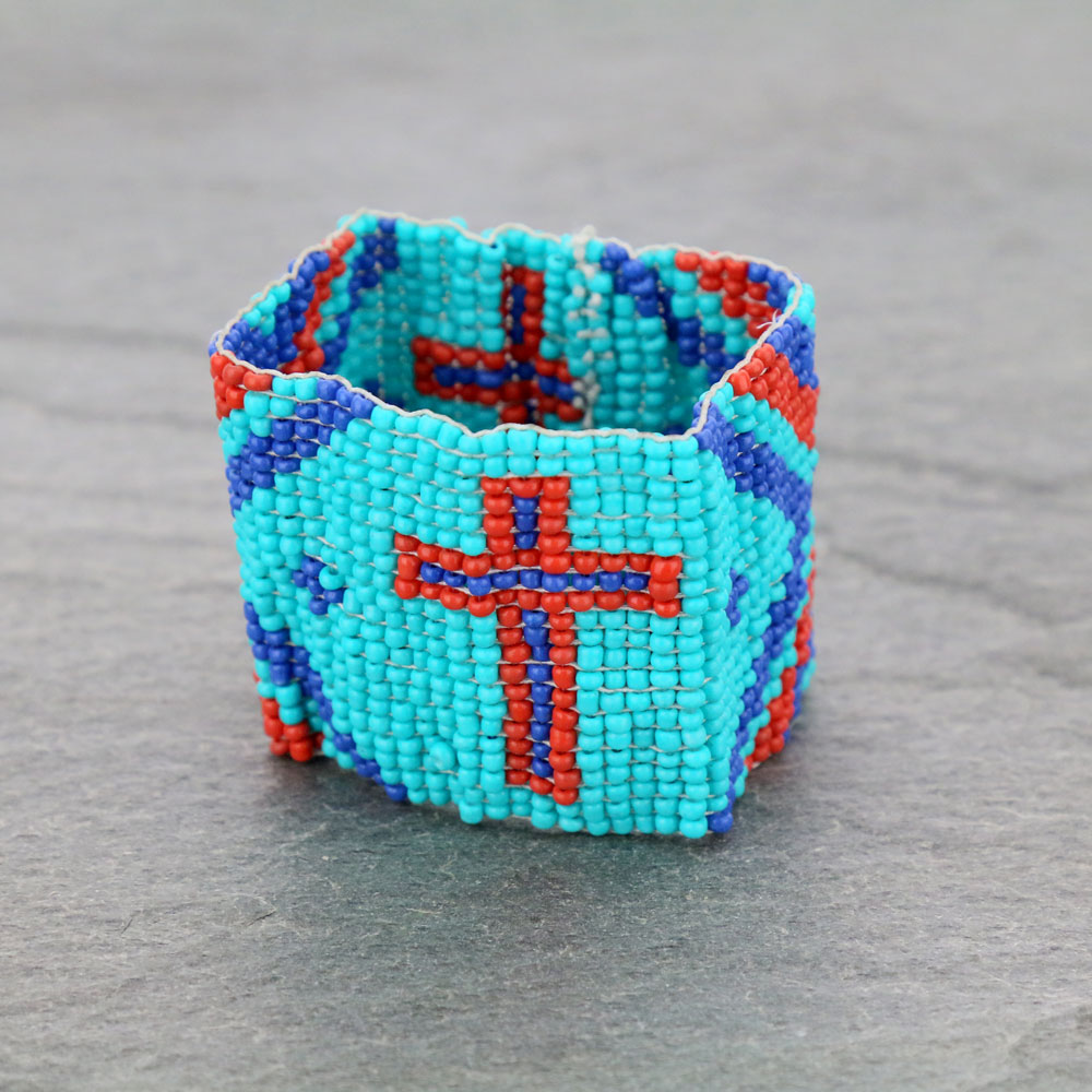 Cross Stretch Seed Beads Bracelet