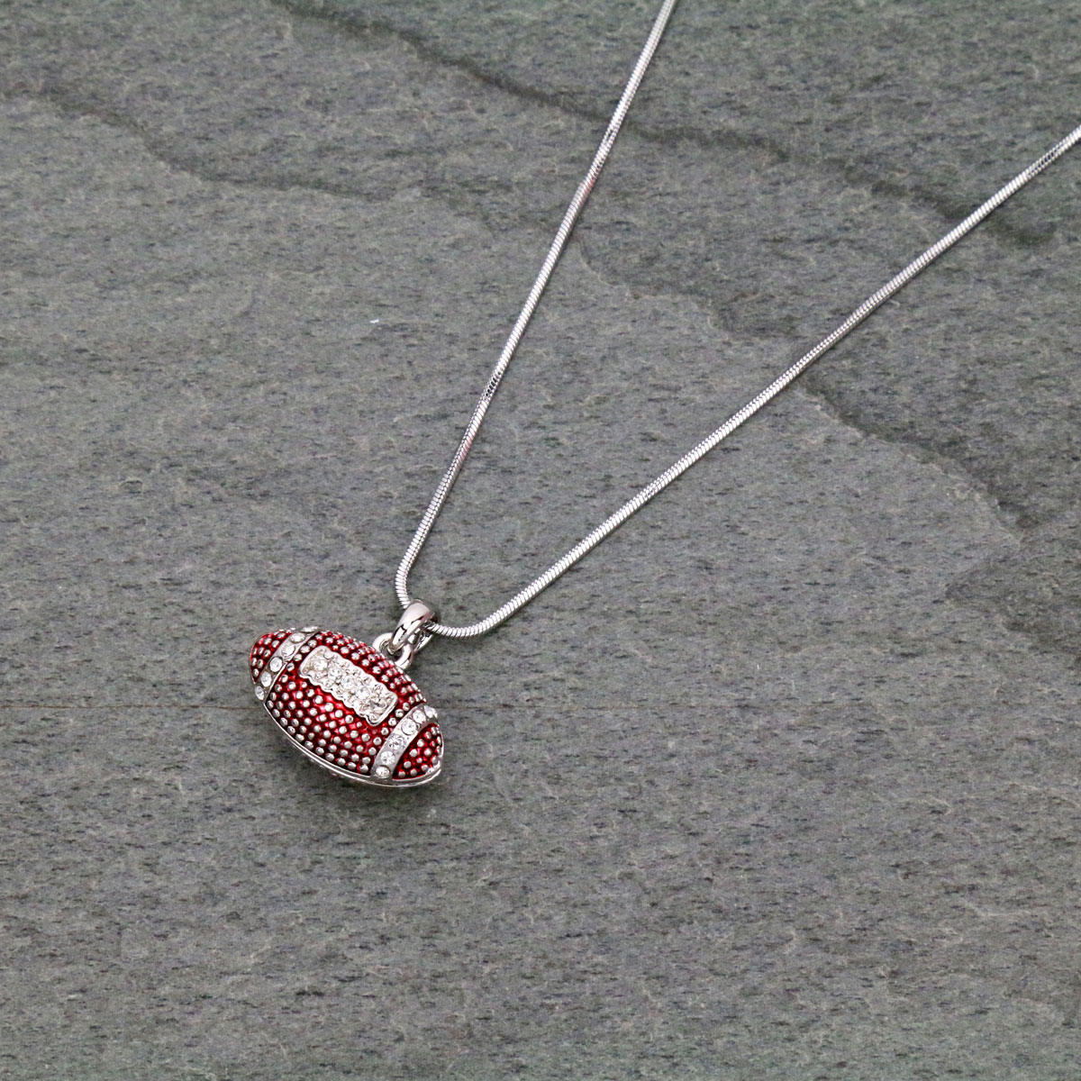 Sports Theme Foot Ball Pendant Necklace