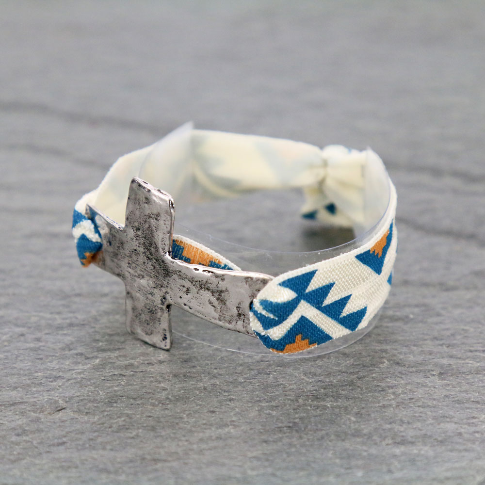 Cross Stretch Fabric Bracelet