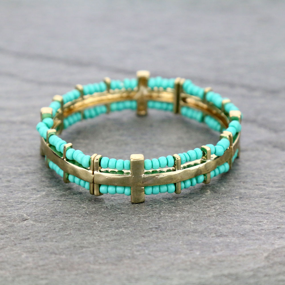 Cross Stretch Bracelet
