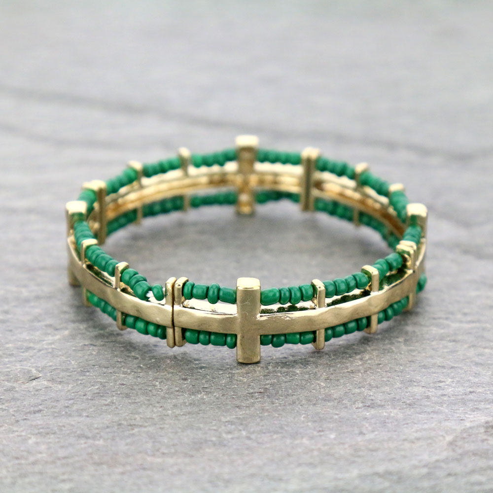 Cross Stretch Bracelet