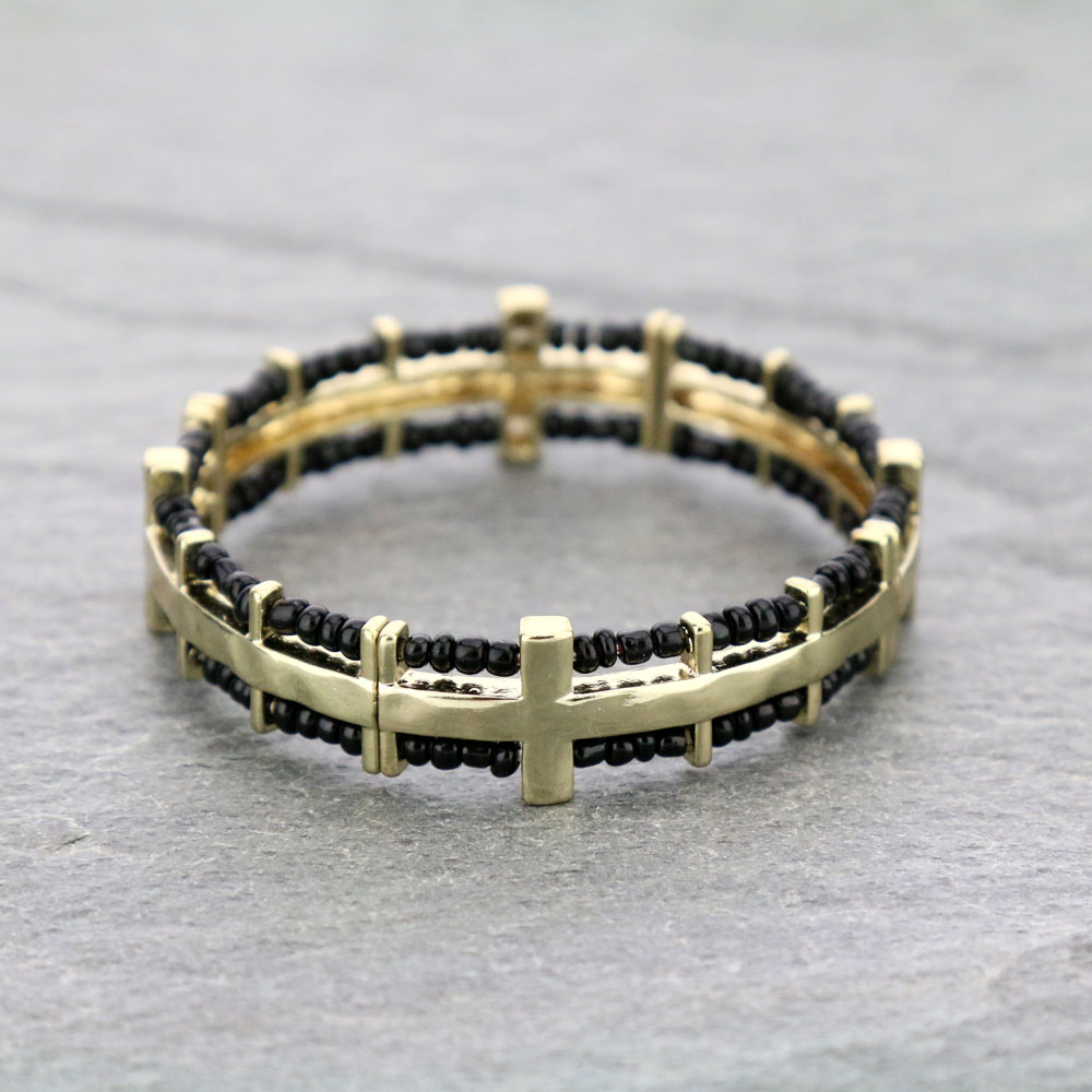 Cross Stretch Bracelet