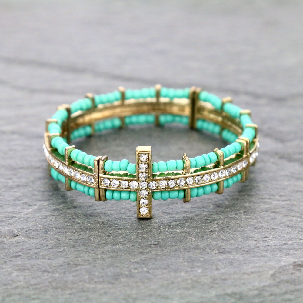 Cross Stretch Bracelet
