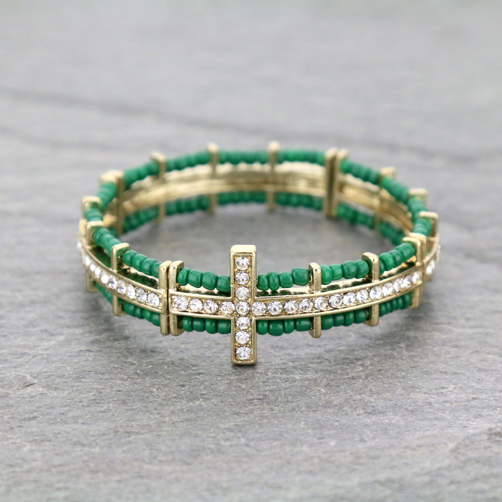 Cross Stretch Bracelet