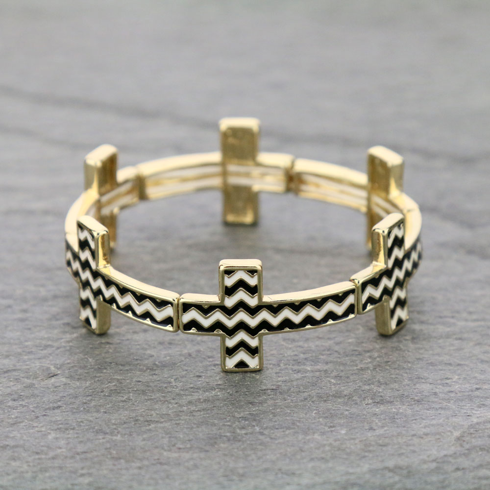 Cross Stretch Bracelet