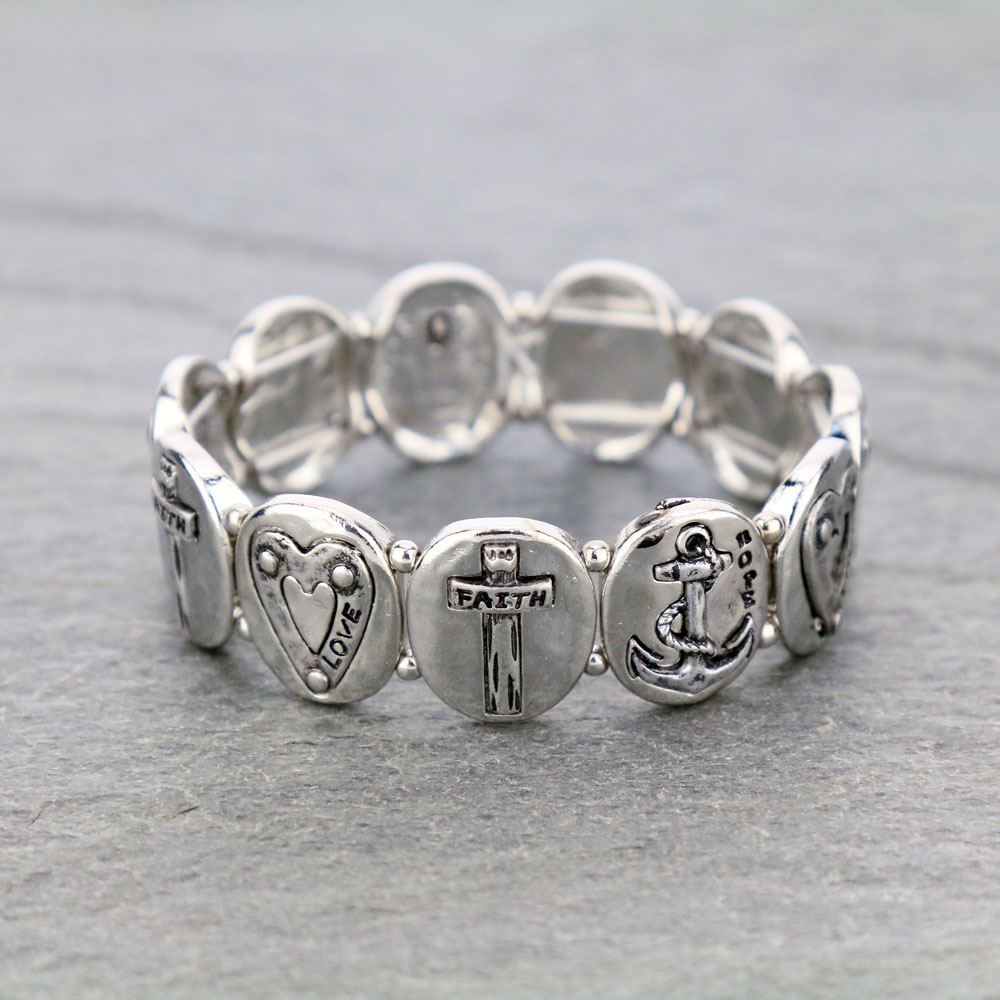 Cross Stretch Bracelet