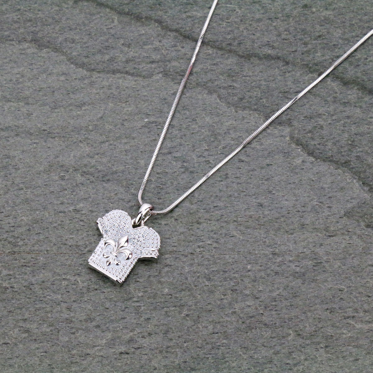 Football Uniform w/Fleur De Lis Logo Pendant Necklace
