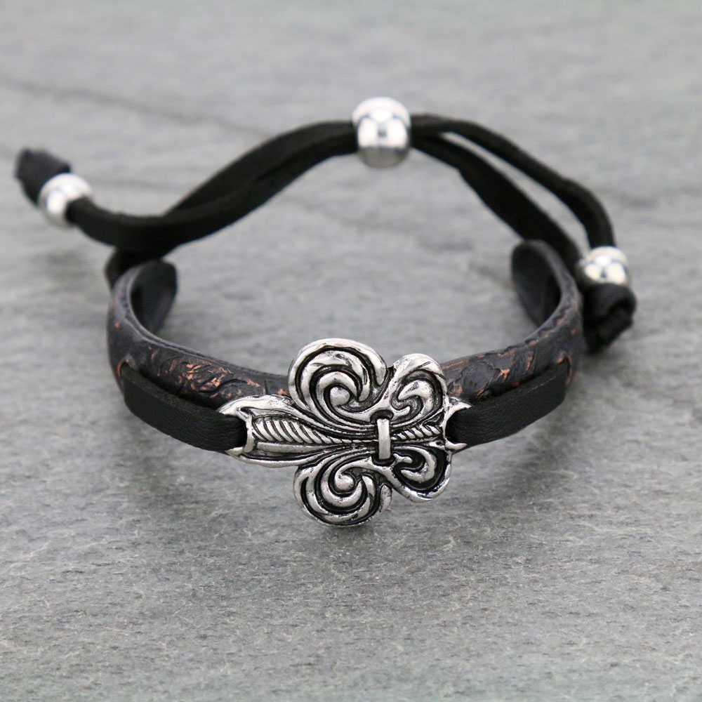 Fleur de Lis Cuff Bracelet