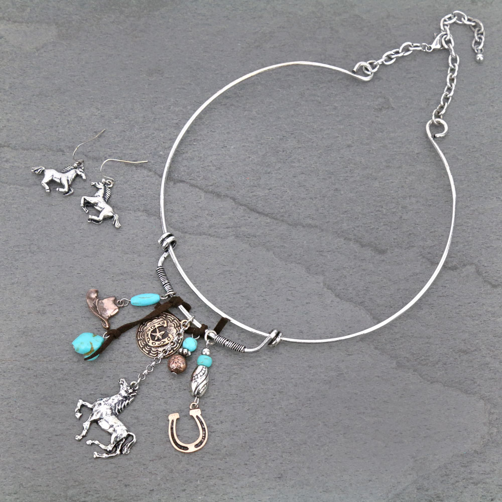 Horse Necklace Set