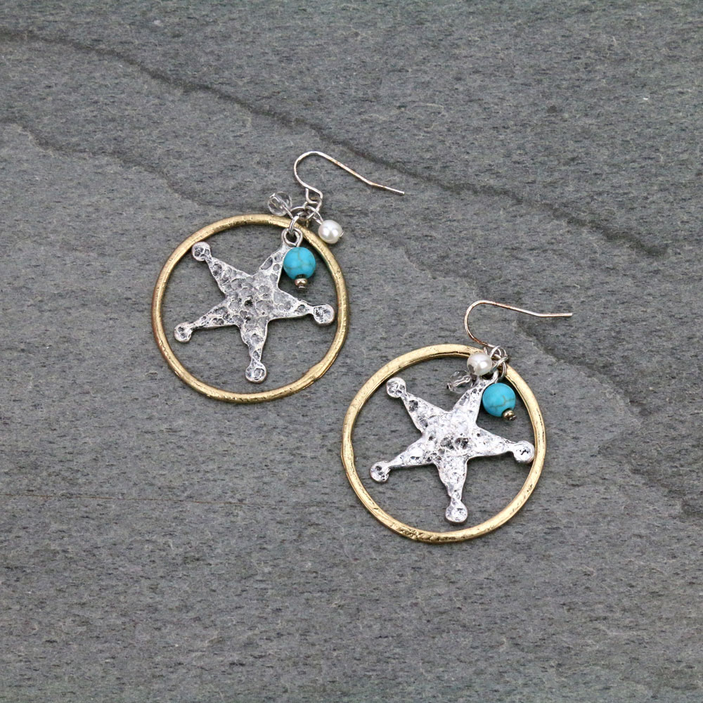 Western Star Earrings