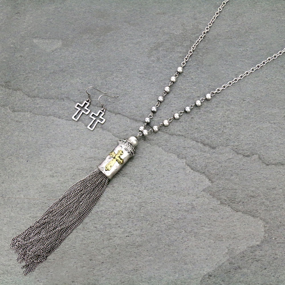 Cross Necklace Set
