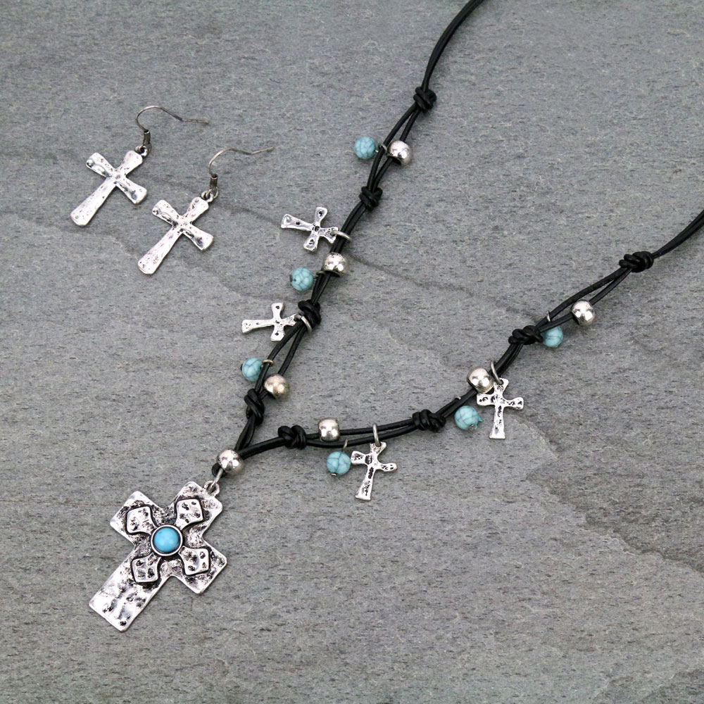 Cross Necklace Set