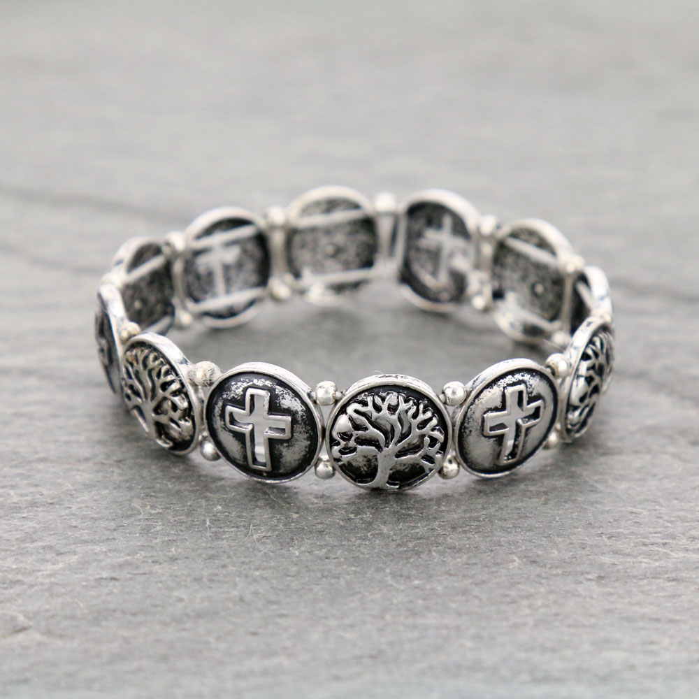 Cross Stretch Bracelet