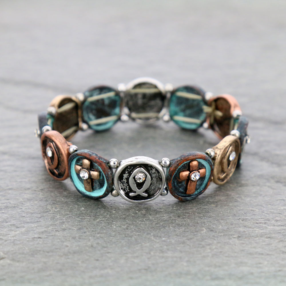 Cross Stretch Bracelet
