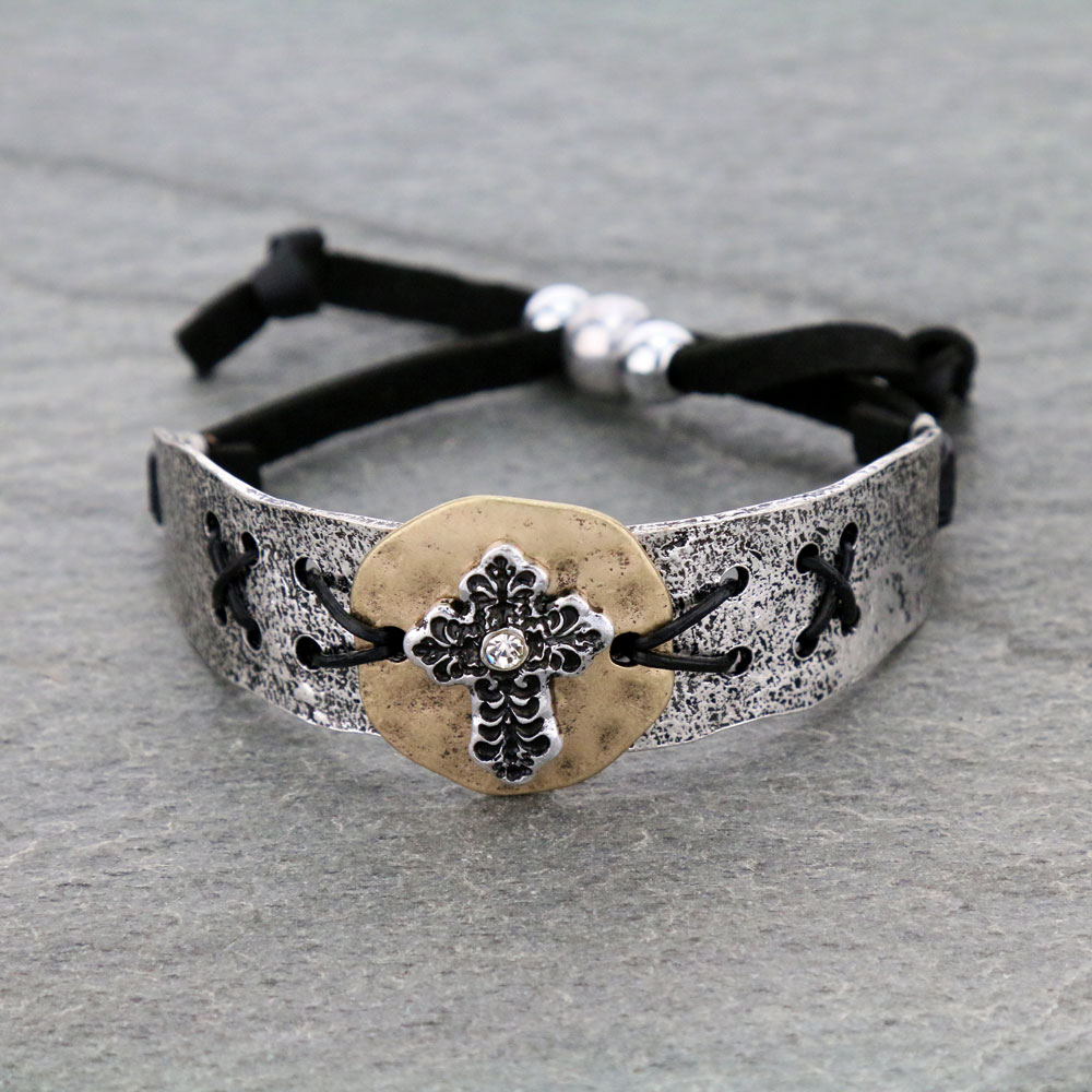 Cross Cuff Bracelet