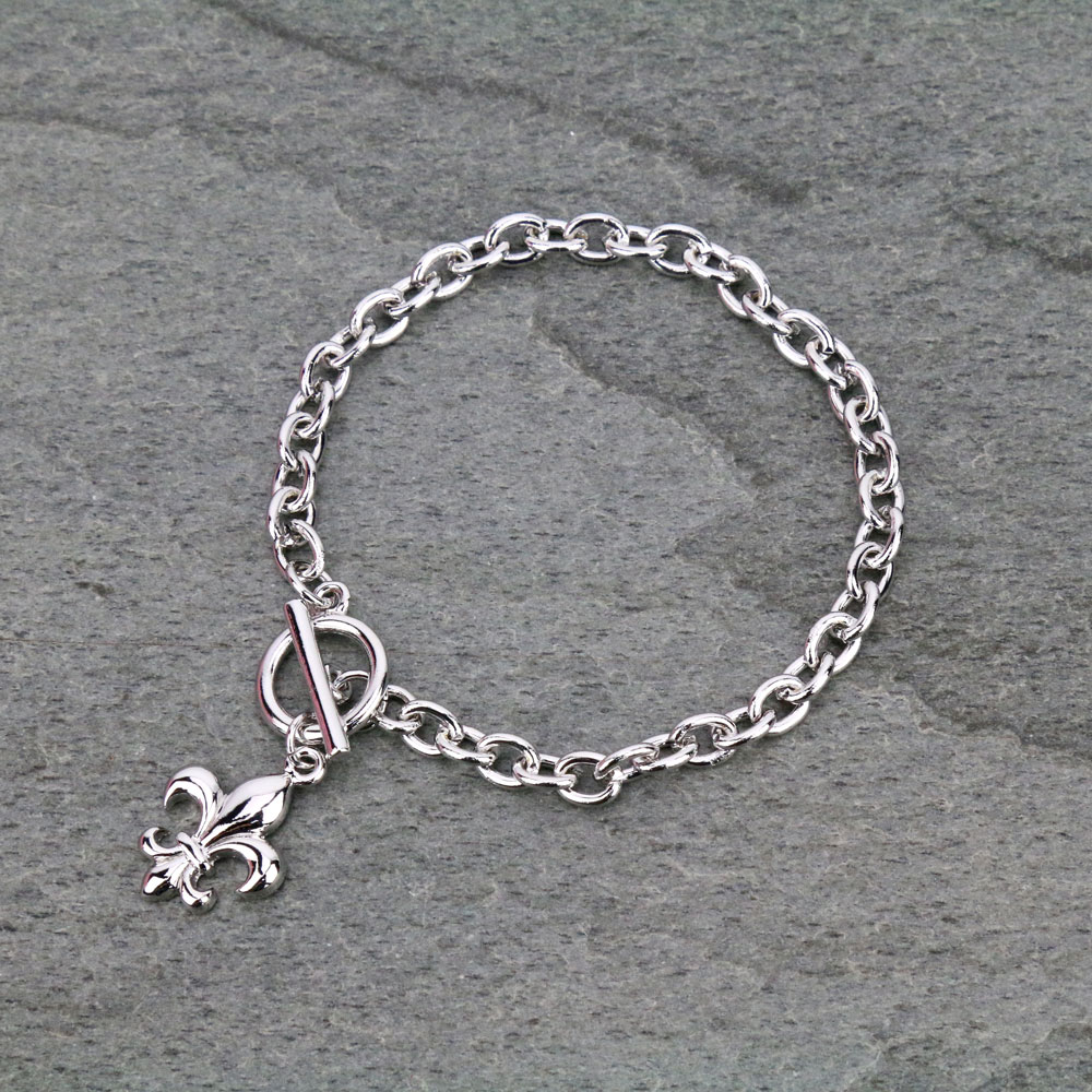 Fleur De Lis Charm Bracelet
