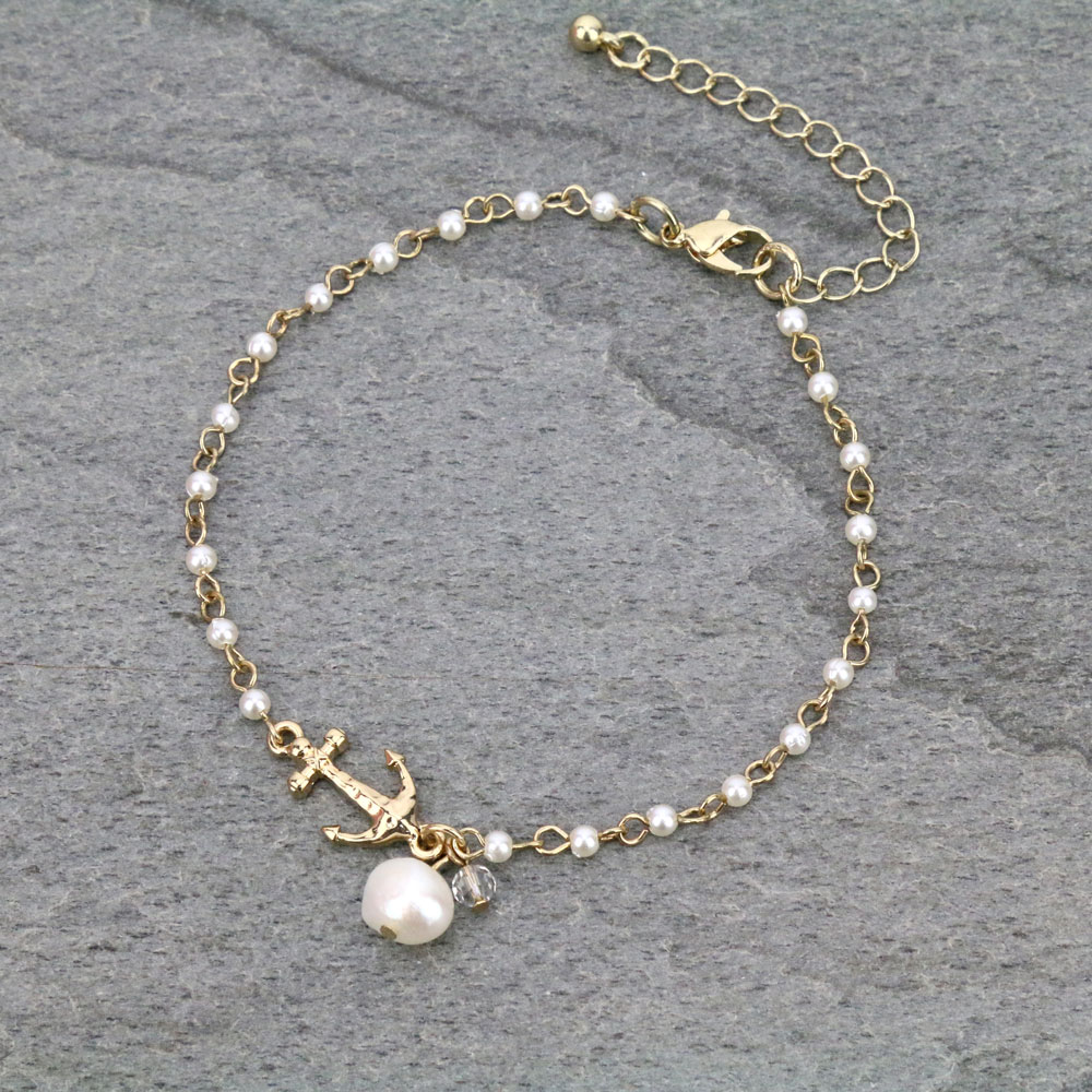 Sea Life Theme Anchor Anklet