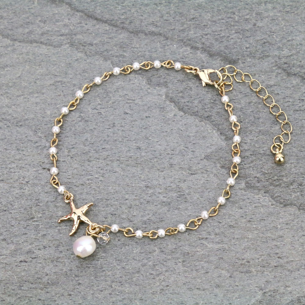 Sea Life Theme Star Anklet