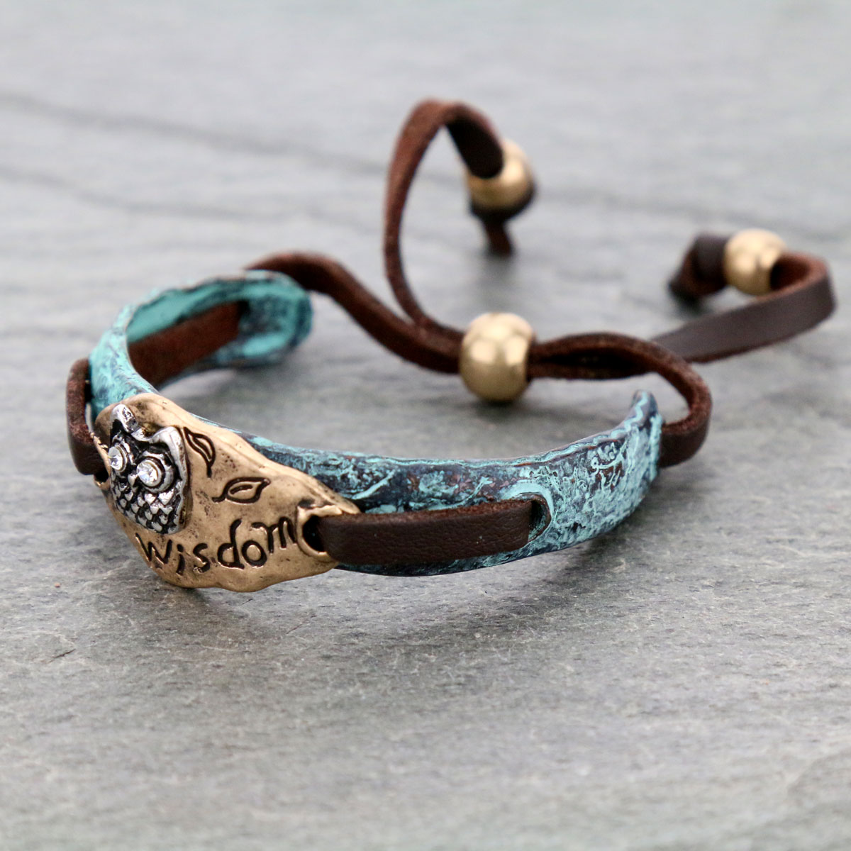 Animal Owl Cuff Bracelet - Image 2