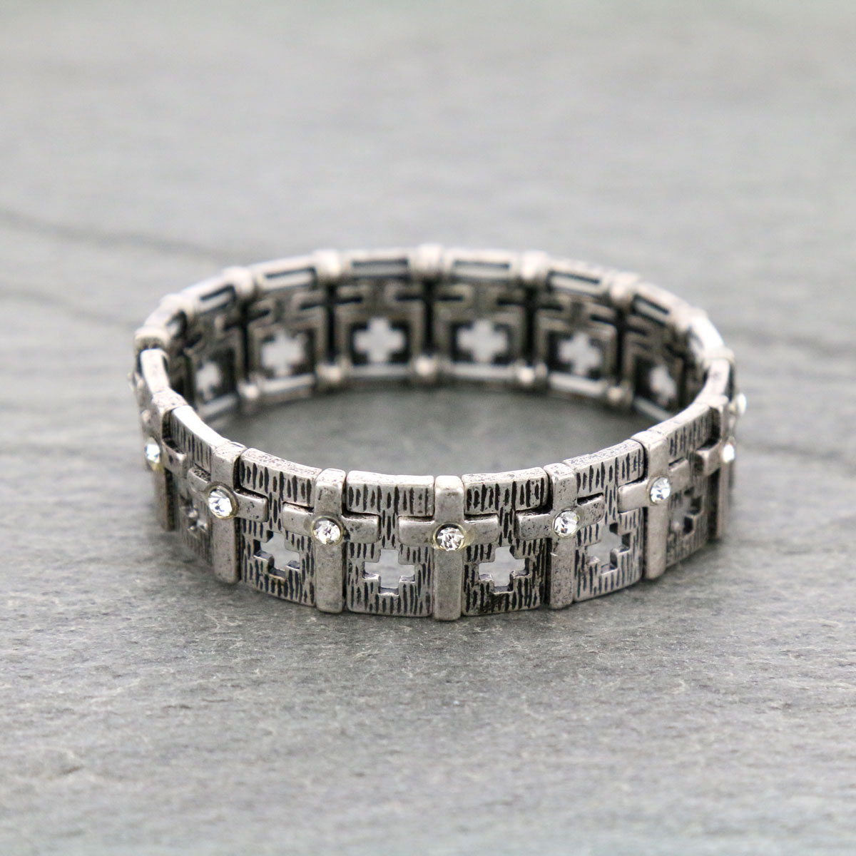Cross Stretch Bracelet