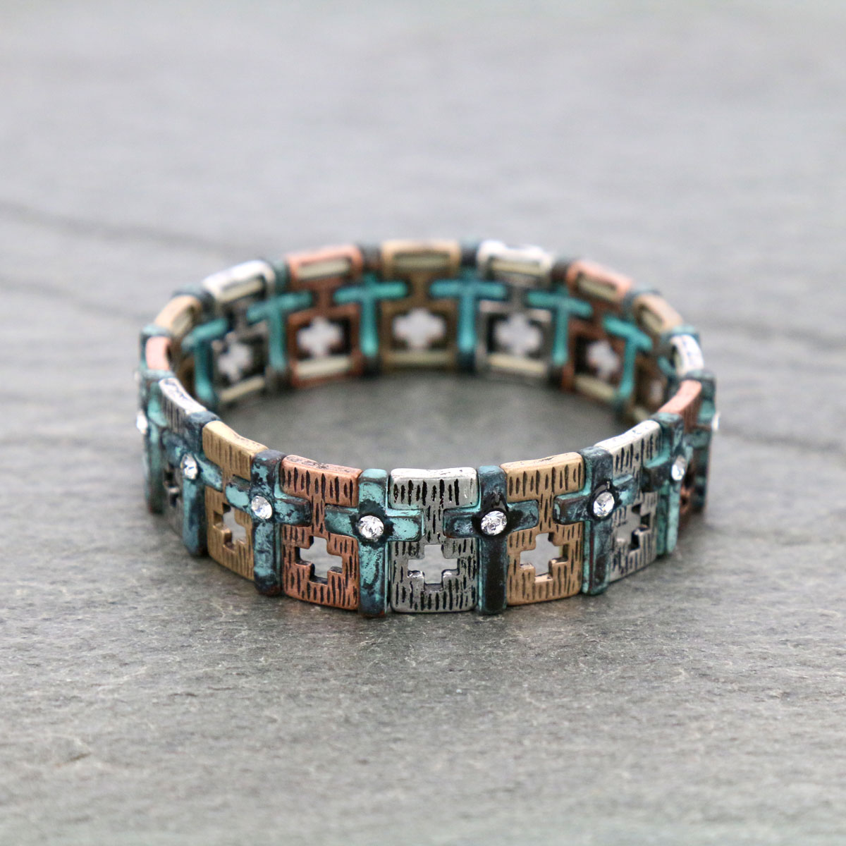 Cross Stretch Bracelet