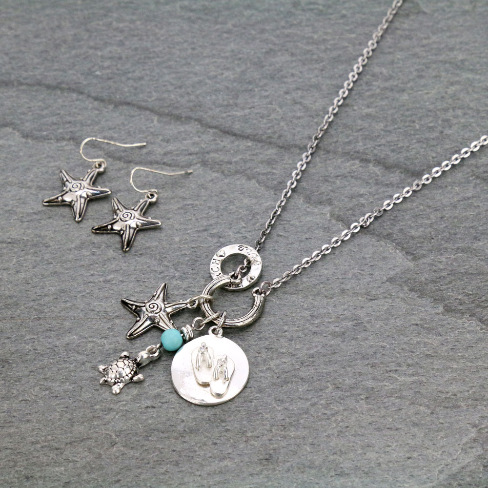 Fashion Sea Life Necklace Set