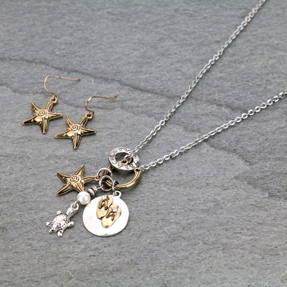 Fashion Sea Life Necklace Set