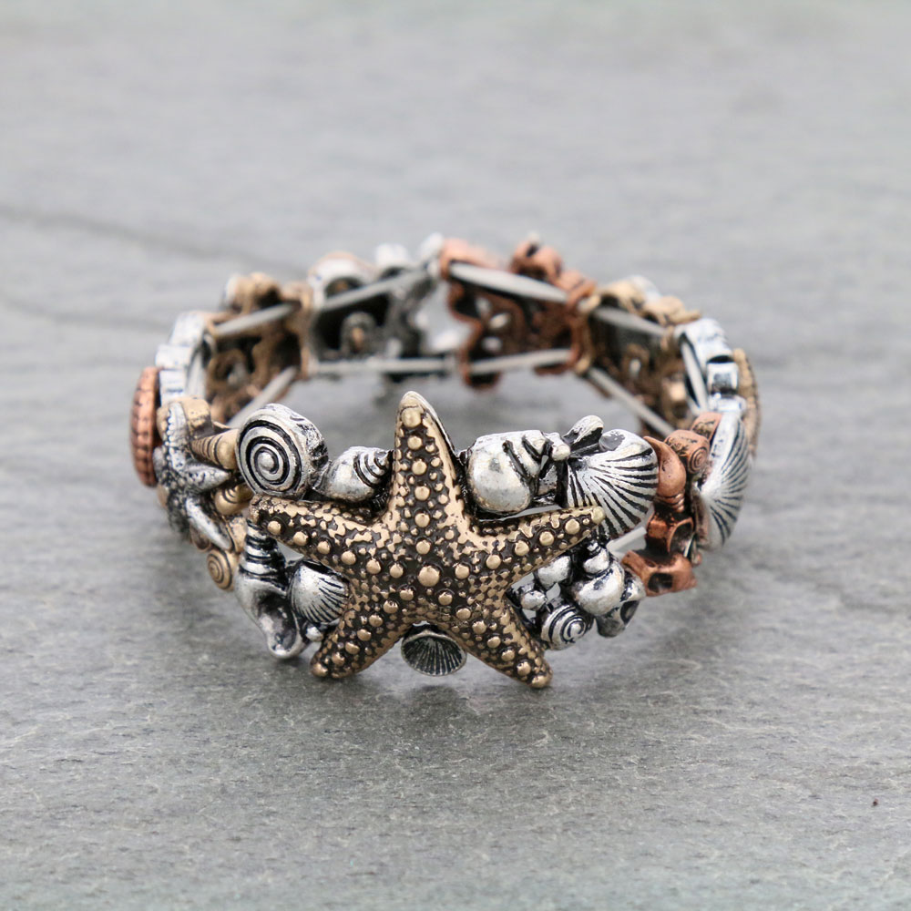 Sea Life Theme Stretch Bracelet
