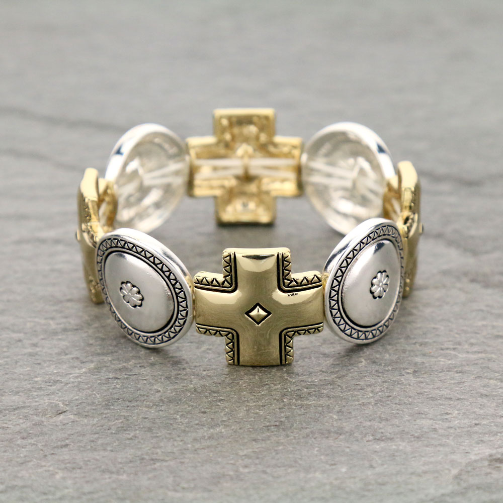 Cross Stretch Bracelet