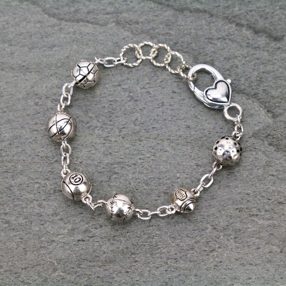 Sports Theme Link Bracelet