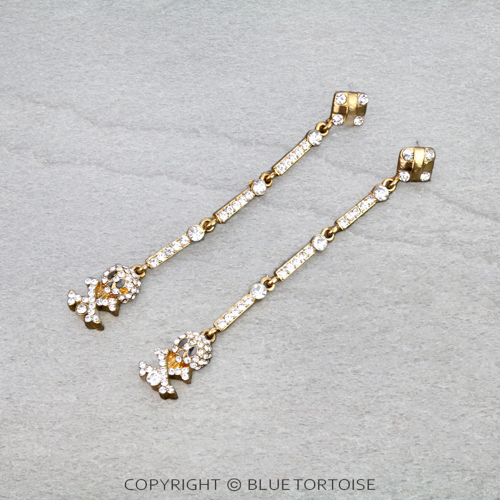 Skull Dangling Stud Earrings