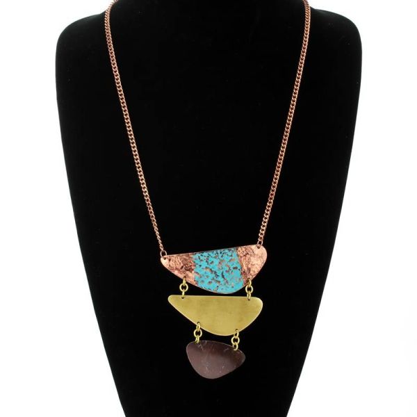 Fashion Metal Plate Necklace - Image 2