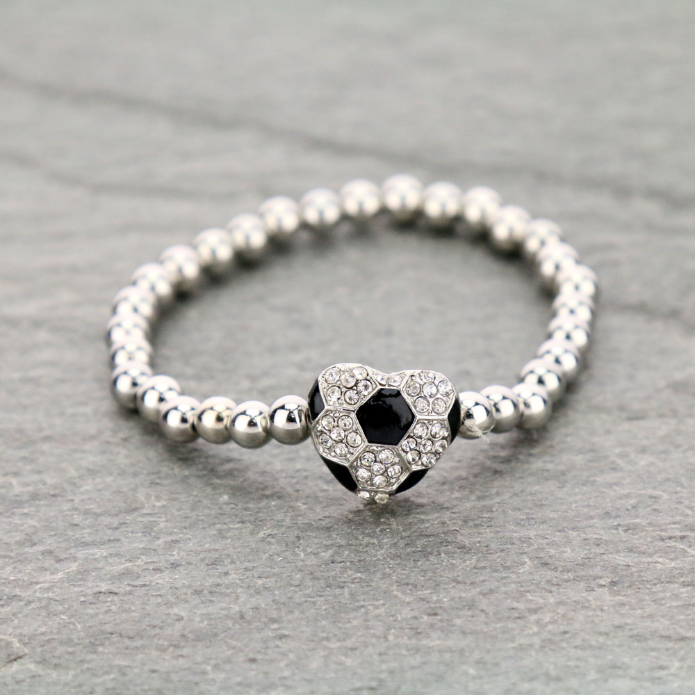 Sports "Soccer" Stretch Bracelet