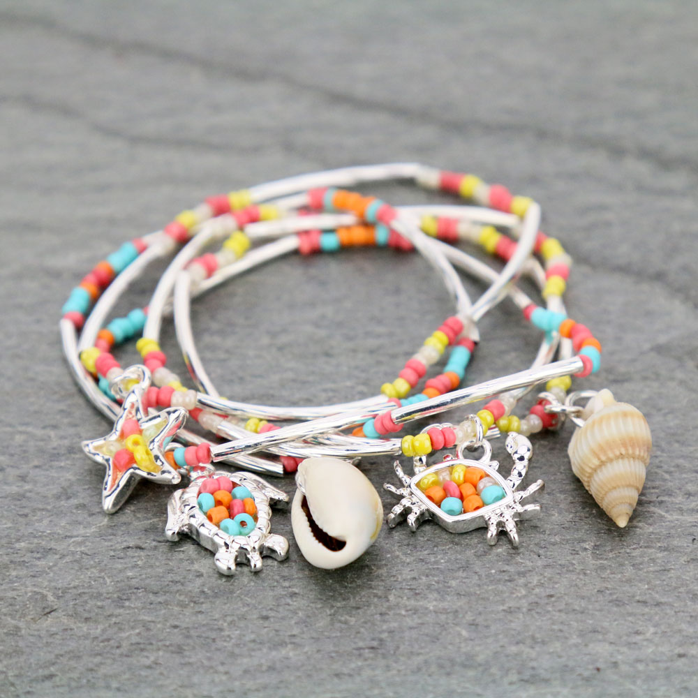 Sea Life Theme Stretch Bracelet