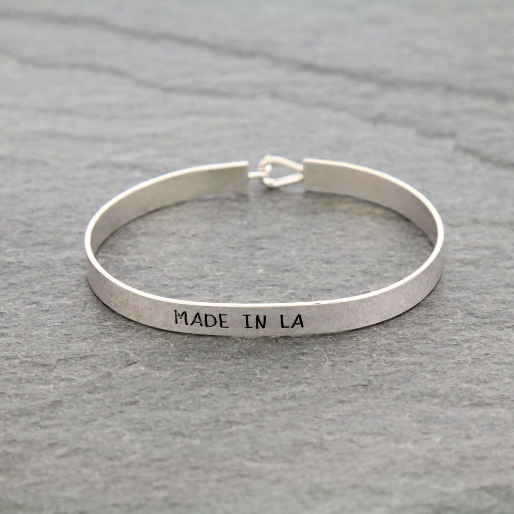 Fashion State "MADE IN LA" Bangle Bracelet