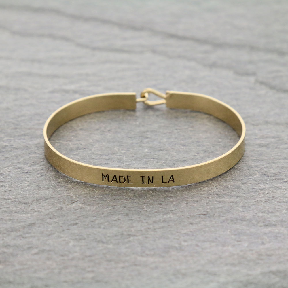 Fashion State "MADE IN LA" Bangle Bracelet