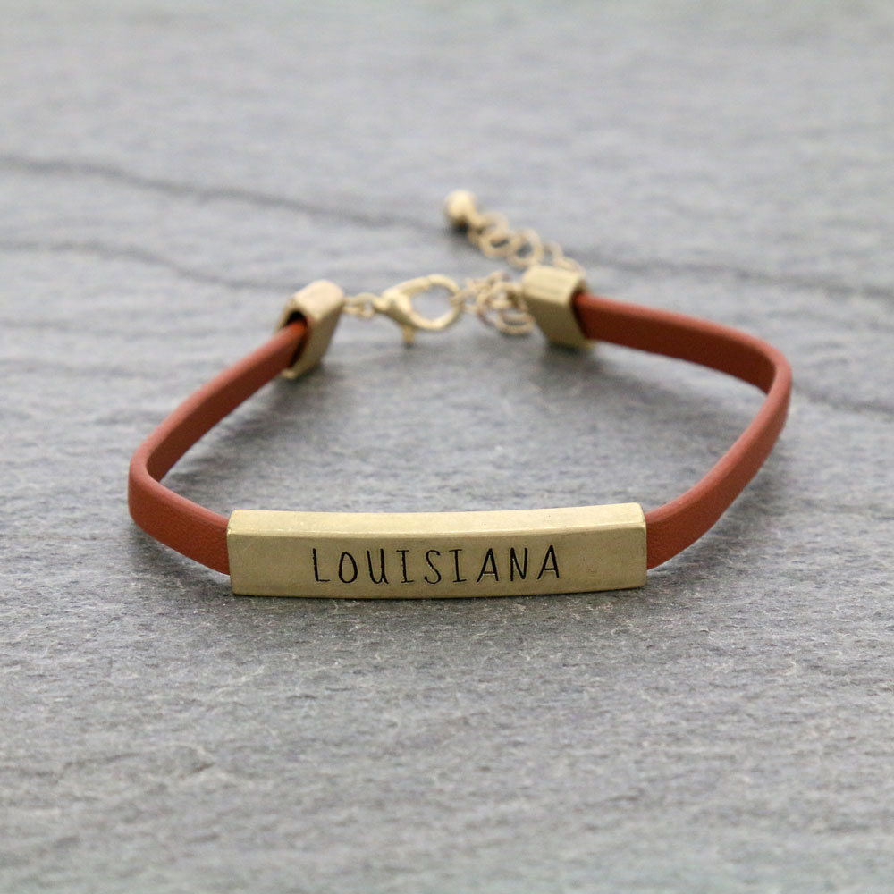 Fashion State "LOUISIANA" Bangle Bracelet