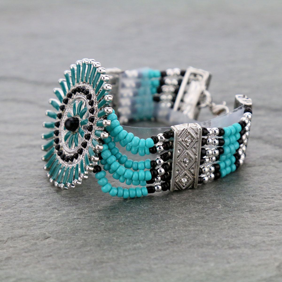 Turquoise Link Bracelet - Image 2