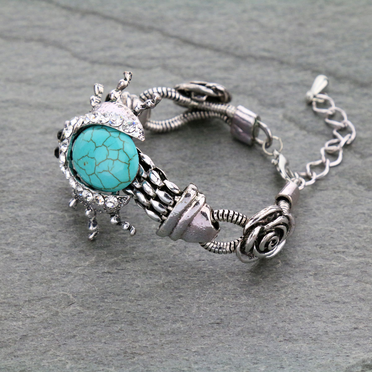Turquoise Link Bracelet - Image 2