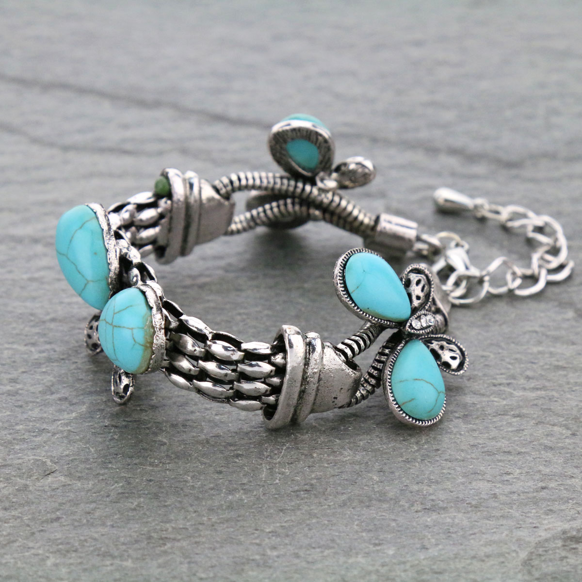 Turquoise Link Bracelet - Image 2