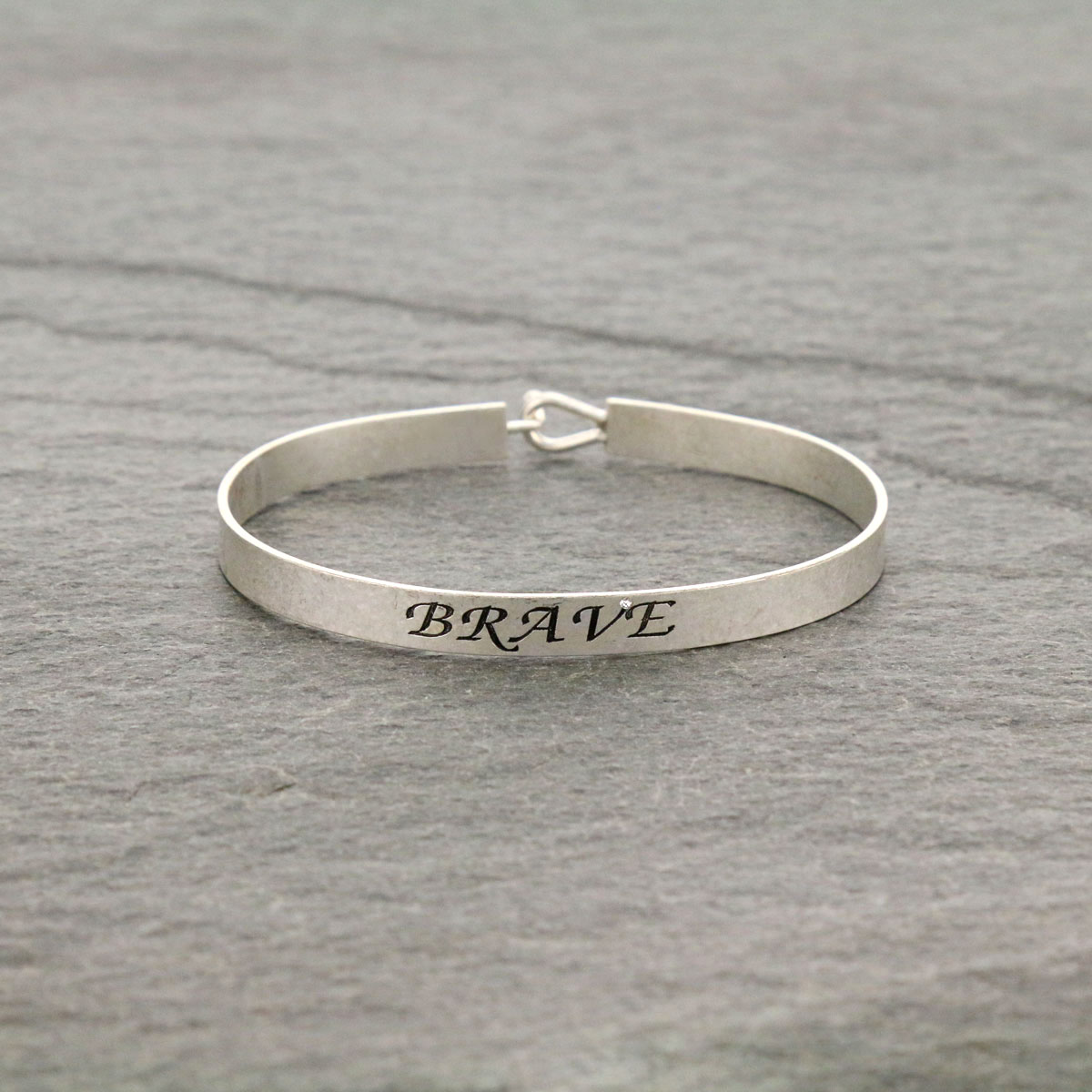 Fashion "BRAVE" Inspiration Bangle Bracelet