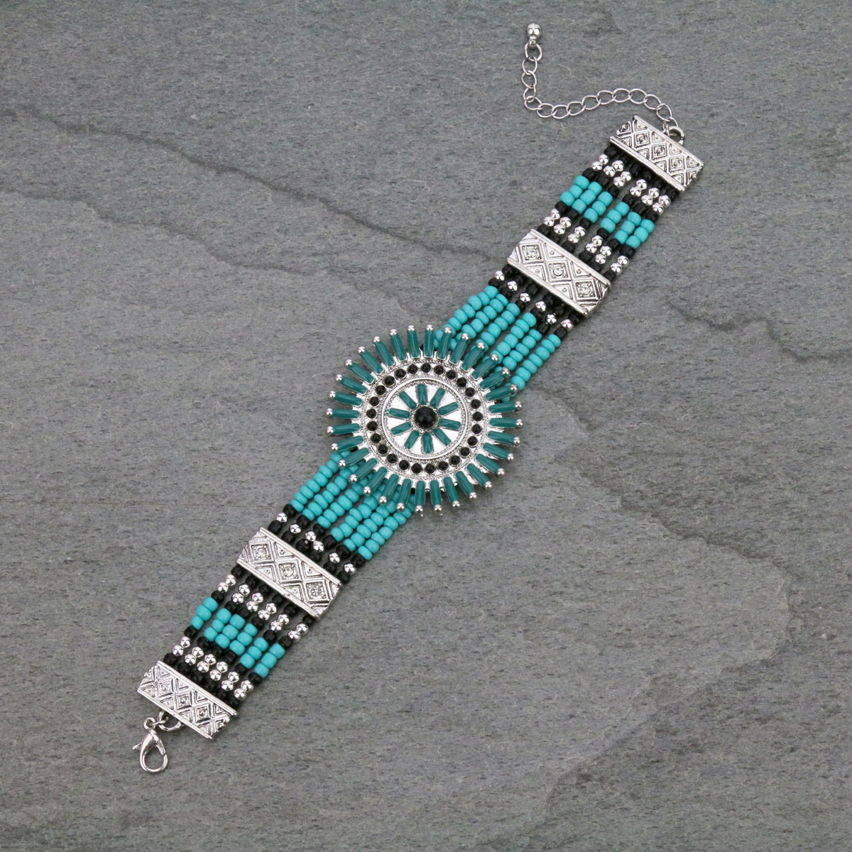 Turquoise Link Bracelet - Image 3