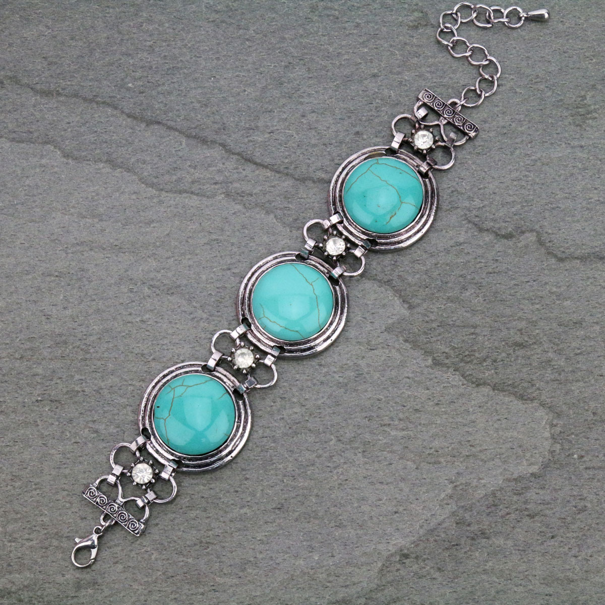 Turquoise Link Bracelet - Image 3