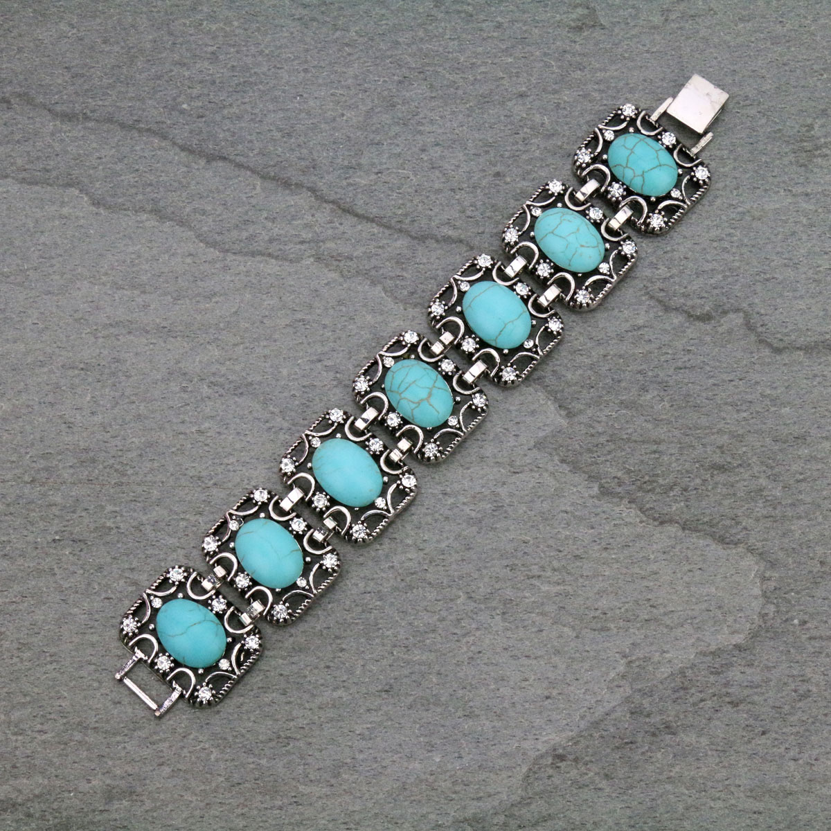 Turquoise Link Bracelet - Image 2