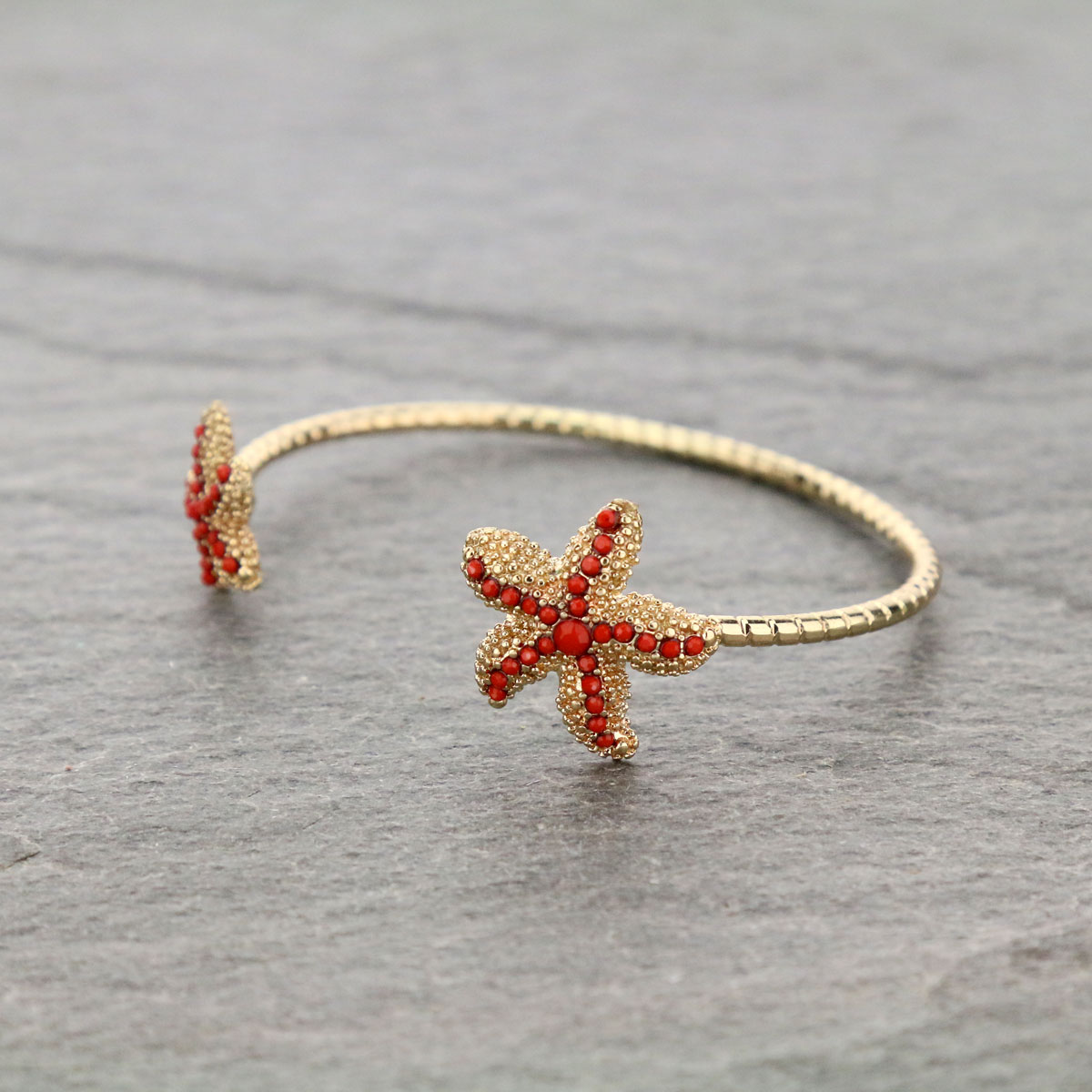 Sea Life Theme "Starfish" Cuff Bracelet