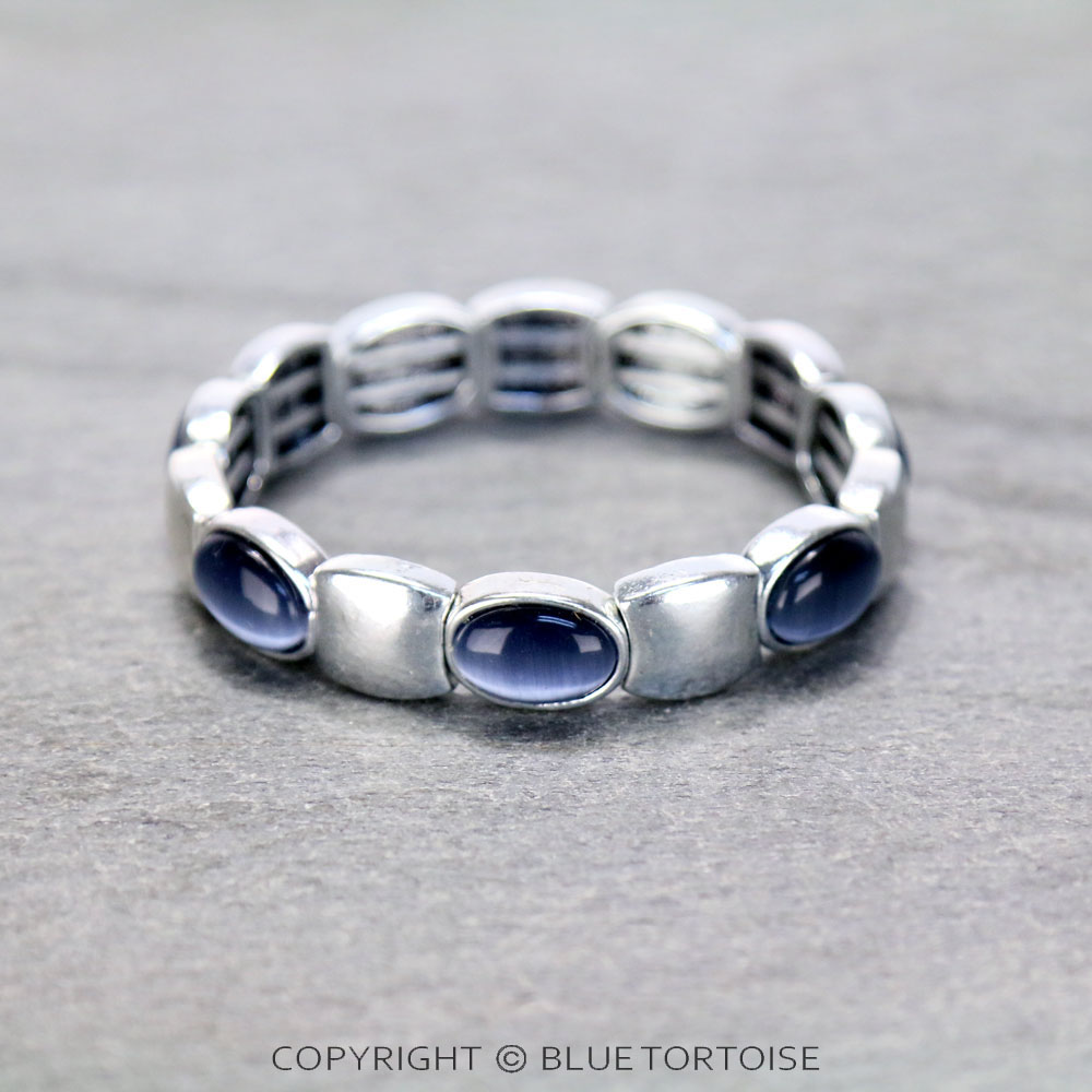 Western Oval Stone Stretch Bracelet