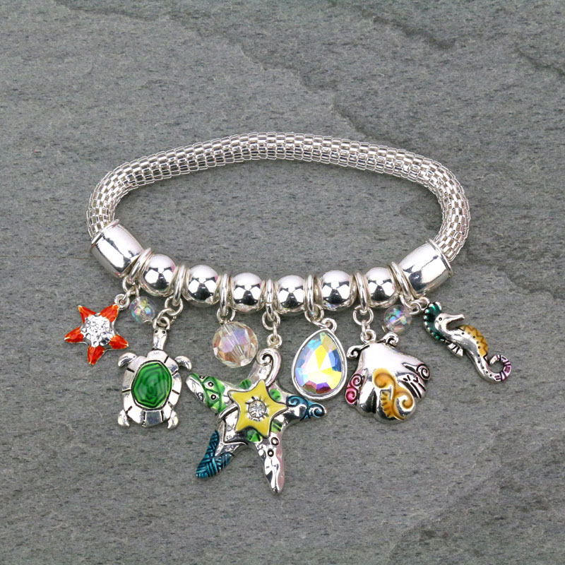 Sea Life Theme "Starfish" Stretch Bracelet - Image 2