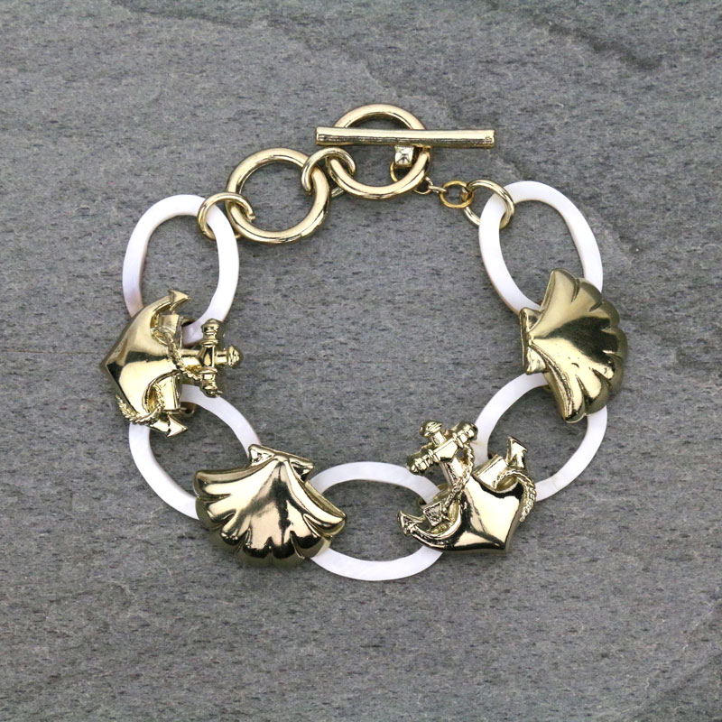 Sea Life Theme Link Bracelet
